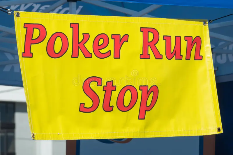 poker run stop sign